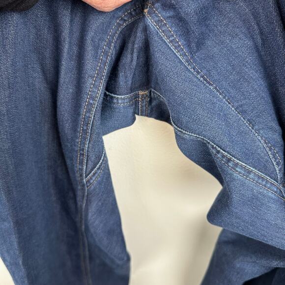 L.L. Bean Men's Selvedge Jeans Medium Wash Straight Leg Gusseted Size 33x34 - Picture 7 of 12